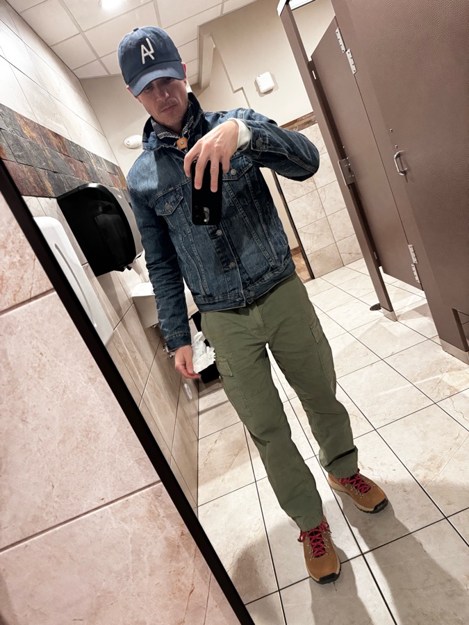 Steve wearing outfit 2